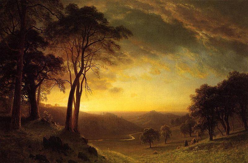 Albert Bierstadt Sacramento River Valley oil painting picture